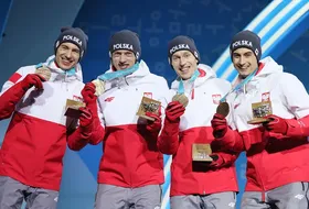 20.02.2018 - Polacy z brązowymi medalami olimpijskimi